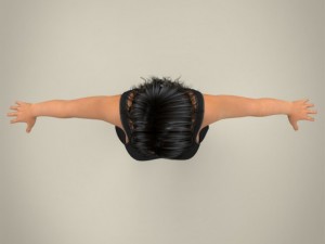 Realistic beautiful young teen female 3D Модель