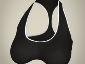 realistic young beach sports girl 3D 模型