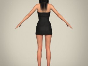 realisticy teen girl 3D Модель