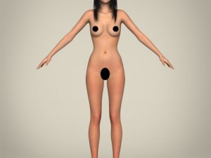 realisticy teen girl 3D Модель