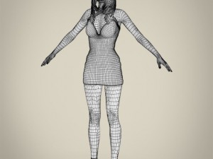 realisticy teen girl 3D Модель