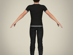 realistic young teen boy Modelo 3D