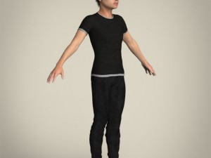 realistic young teen boy Modelo 3D