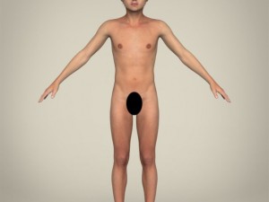 realistic young teen boy Modelo 3D