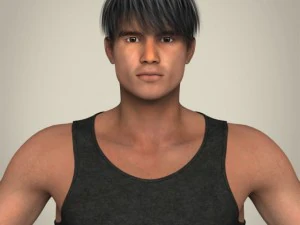 realistische gespierde knappe kerel 3D Model