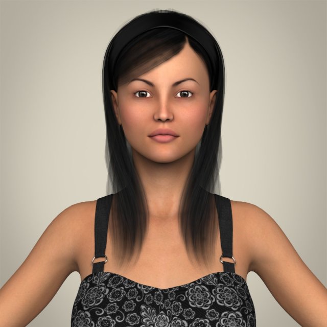 realistic pregnant woman 3Dモデル .c4d .max .obj .3ds .fbx .stl .blend 