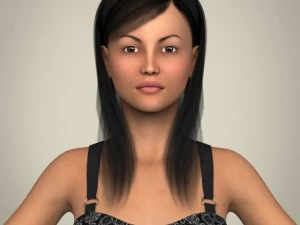 현실적인 임산부 3D 모델