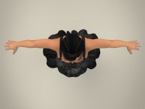 realistic pregnant woman 3Dモデル