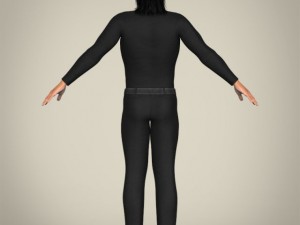 realistic muscular fighter male 3D मॉडल
