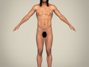 realistic muscular fighter male 3D मॉडल