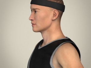 realistic male basketball player Modelo 3D