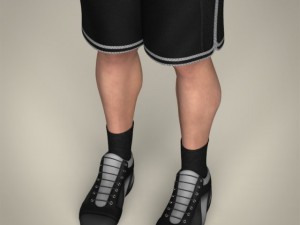 realistic male basketball player Modelo 3D