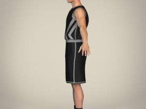 realistic male basketball player Modelo 3D