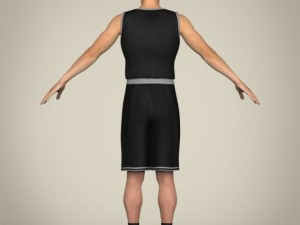 realistic male basketball player Modelo 3D