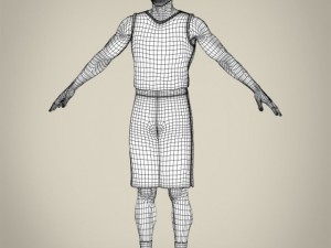 realistic male basketball player Modelo 3D