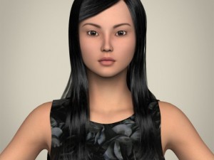 realistic cutey girl Modello 3D