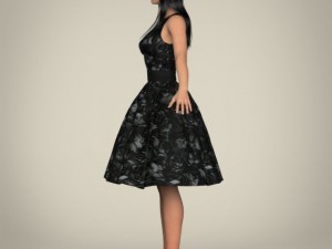 realistic cutey girl 3D-Modell