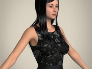 realistic cutey girl 3D-Modell