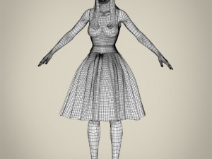 realistic cutey girl 3D-Modell