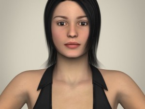 300px x 225px - realistic young working woman 3D Model in Woman 3DExport