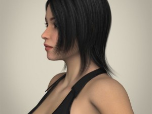 realistic young working woman 3D Модель