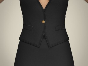 realistic young working woman 3D Модель