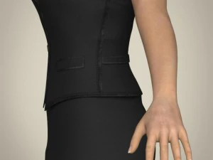 realistic young working woman 3D Model