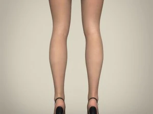 realistic young working woman 3D Model