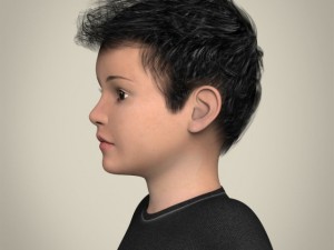 realistic little boy 3D-Modell