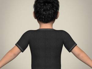 realistic little boy 3D-Modell