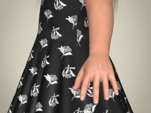 realistic little girl 3D मॉडल