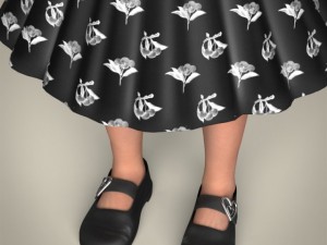 realistic little girl 3D मॉडल