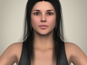 realistic beautifuly girl Modello 3D