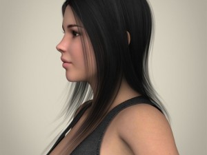 realistic beautifuly girl 3D 模型