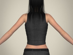 realistic beautifuly girl 3D 模型