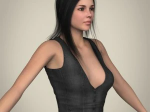 realistic beautifuly girl 3D Model
