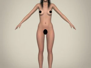 realistic beautifuly girl 3D Model