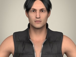 realistic young handsome man Modello 3D