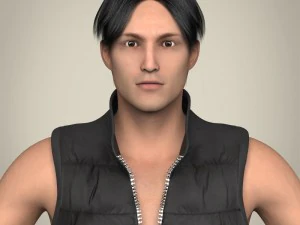 realista jovem bonito Modelo 3D