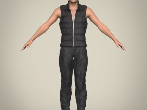 realistic young handsome man Modello 3D