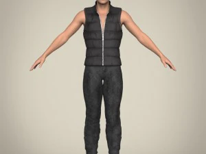 realistic young handsome man 3D Model