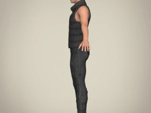 realistic young handsome man 3D Model