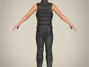 realistic young handsome man 3D Model