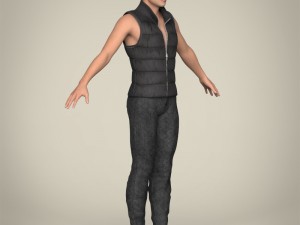 realistic young handsome man Modello 3D