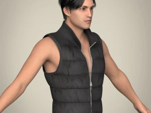 realistic young handsome man 3D Model