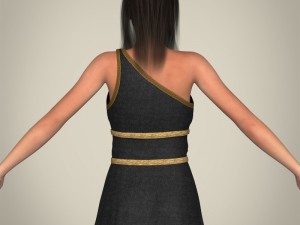 Realistic young gorgeous woman 3D मॉडल