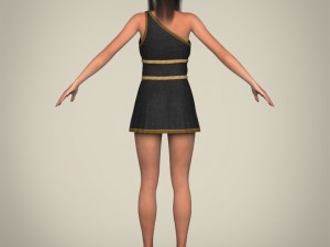 Realistic young gorgeous woman 3D मॉडल