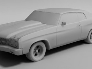 chevrolet chevelle ss 1970 Model 3D