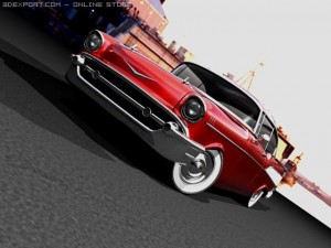 chevrolet bel air 1957 Model 3D