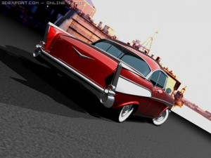 chevrolet bel air 1957 Model 3D